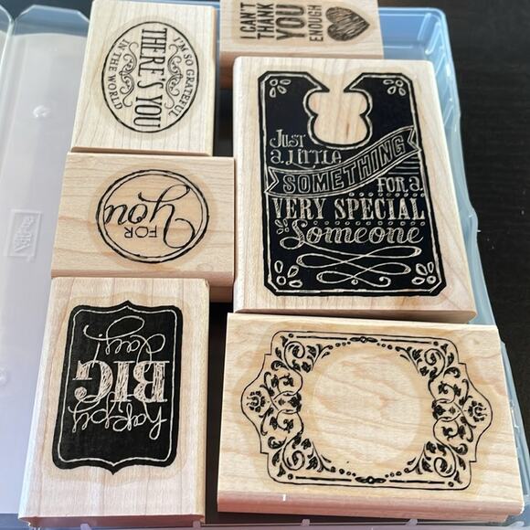 Stampin’ Up! Chalk Talk wooden block set - Picture 2 of 3